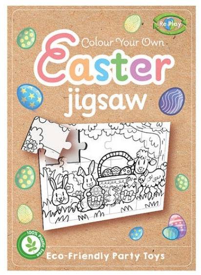 12 Mini Colour Your Own Easter Jigsaw Puzzles - Anilas UK