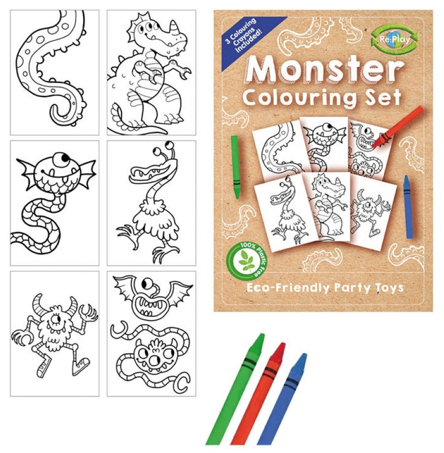 Sustainable Monster Colouring Sets - Anilas UK