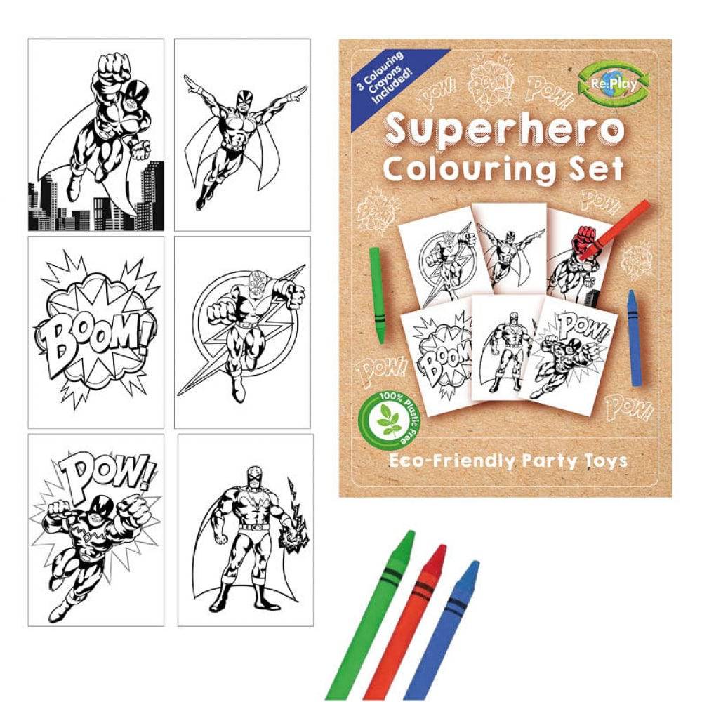 Sustainable Superhero Colouring Set - Anilas UK