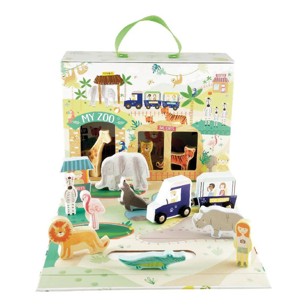 Jungle Playbox with Wooden Pieces - Anilas UK