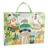 Jungle Playbox with Wooden Pieces - Anilas UK