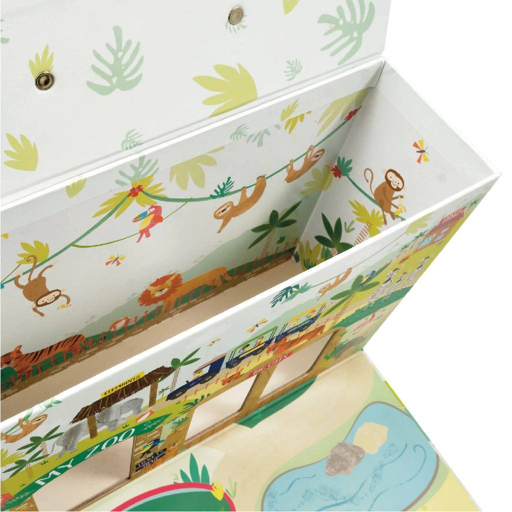 Jungle Playbox with Wooden Pieces - Anilas UK