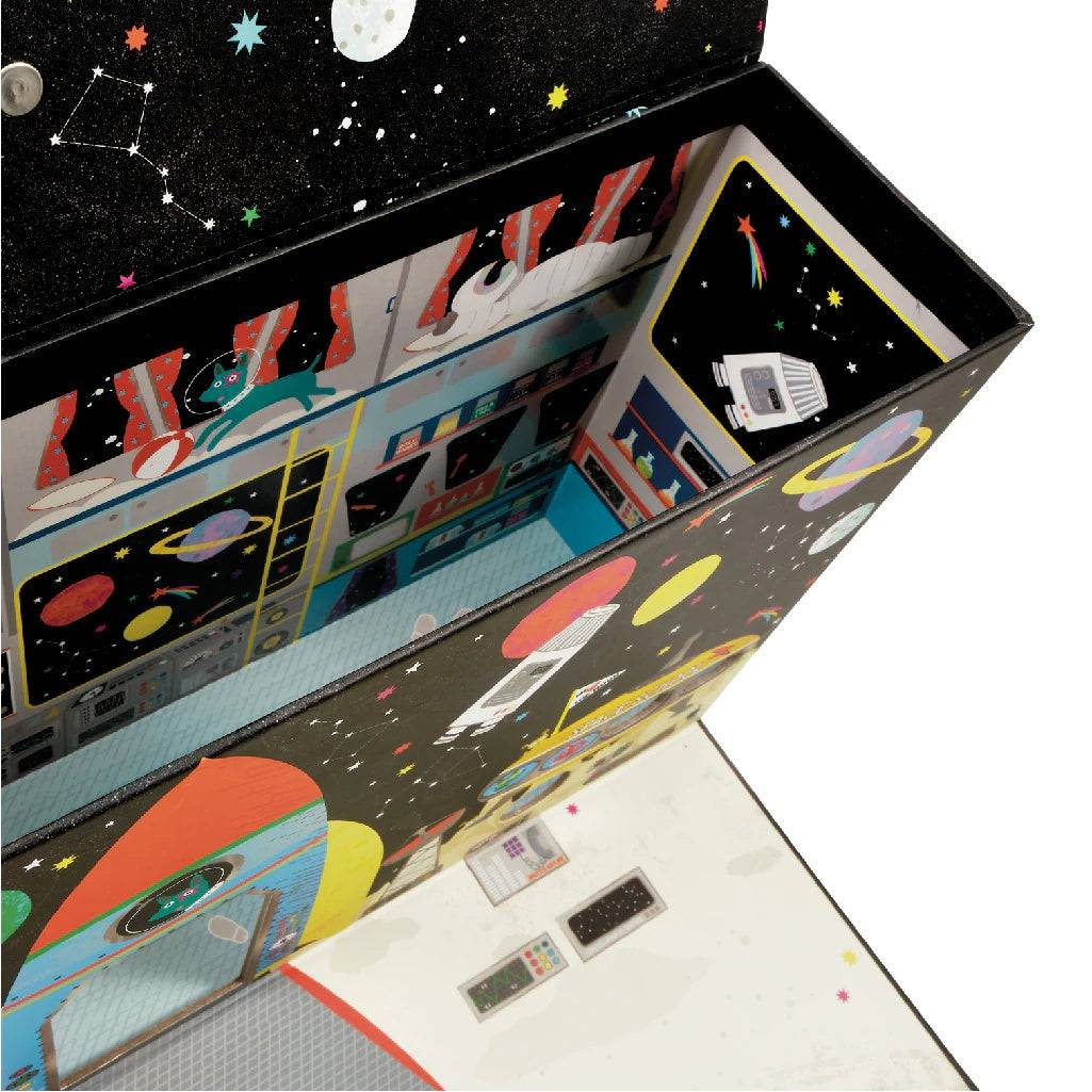 Space Playbox with Wooden Pieces - Anilas UK