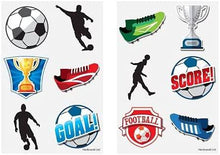 12 Football Theme Tattoo Sheets - Anilas UK