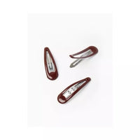 
              6 Burgundy Hair Bendies Snap Clips Sleepies Hair Accessories -5cm - Anilas UK
            