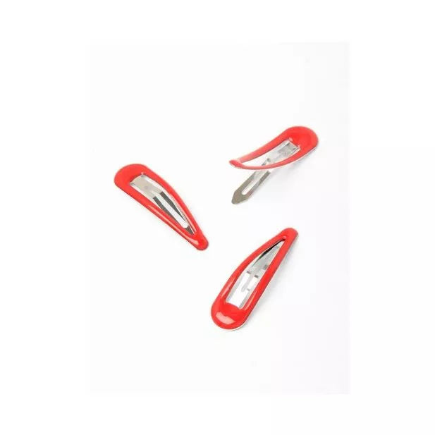 6 Red Hair Bendies Snap Clips Sleepies Hair Accessories -5cm - Anilas UK