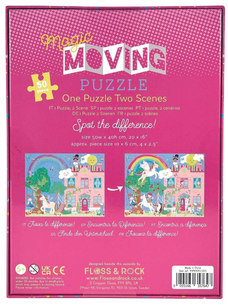 Rainbow Fairy 50 Piece Magic Moving Puzzle - Anilas UK