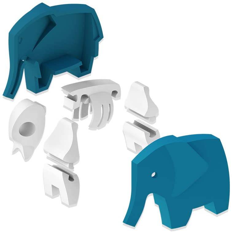 Halftoys Animals Series Elephant 3D Jigsaw Puzzle / Toy - Anilas UK