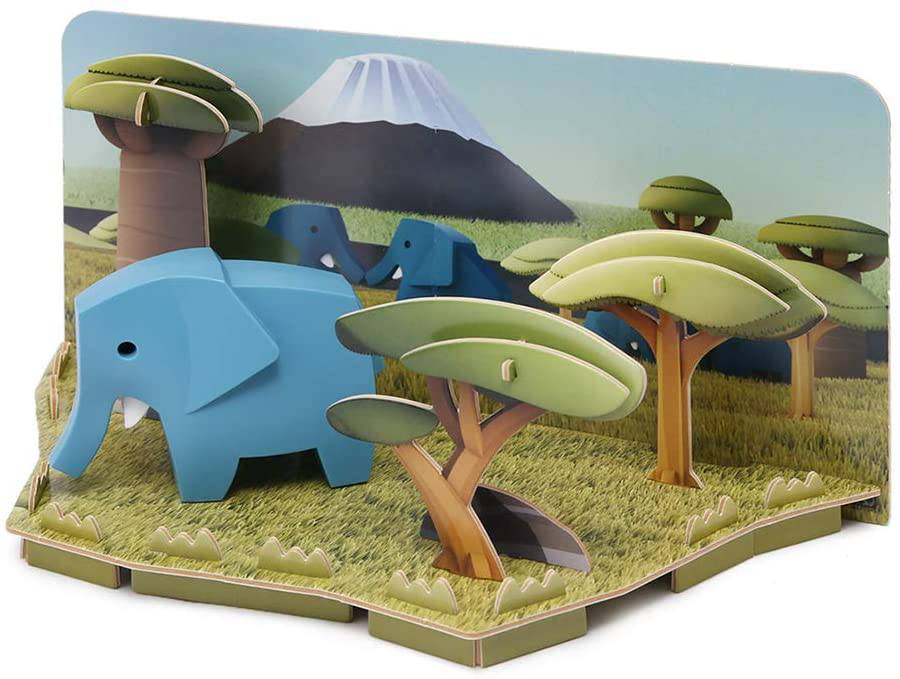 Halftoys Animals Series Elephant 3D Jigsaw Puzzle / Toy - Anilas UK
