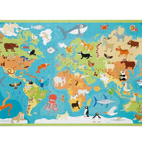 Scratch Puzzle XXL 100pcs – ANIMALS OF THE WORLD - Anilas UK