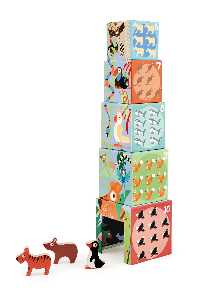 Scratch Build and Play: Stacking Tower – Animals of the World - Anilas UK