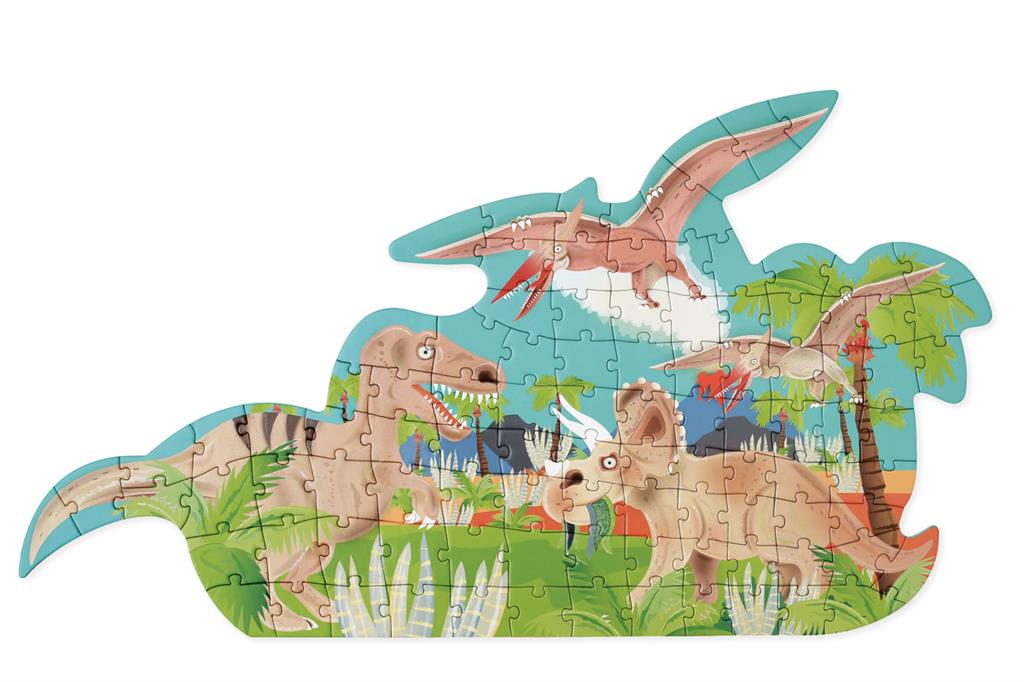 Scratch 2 Sided Puzzle 100pcs – DINO Skin & Bones - Anilas UK