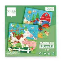 Scratch Magnetic Puzzle Book – FARM - Anilas UK