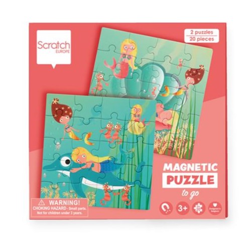 Scratch Magnetic Puzzle Book – MERMAIDS - Anilas UK