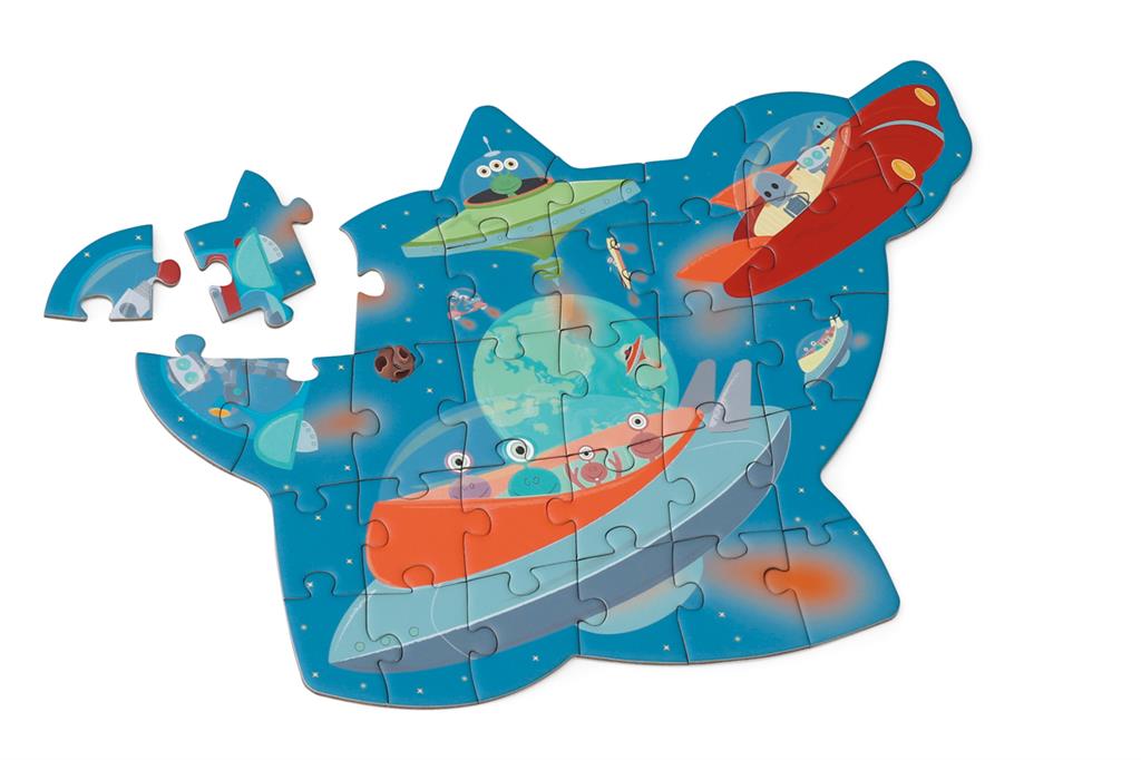 Scratch Compact Puzzle 30pcs – Contour Puzzle SPACE - Anilas UK