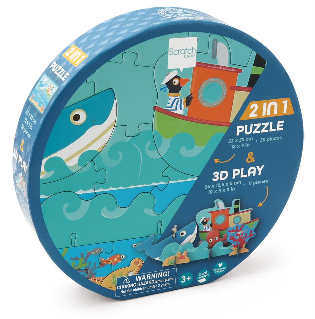Copy of Scratch Play 3D 2 in 1 Ocean Puzzle - Anilas UK