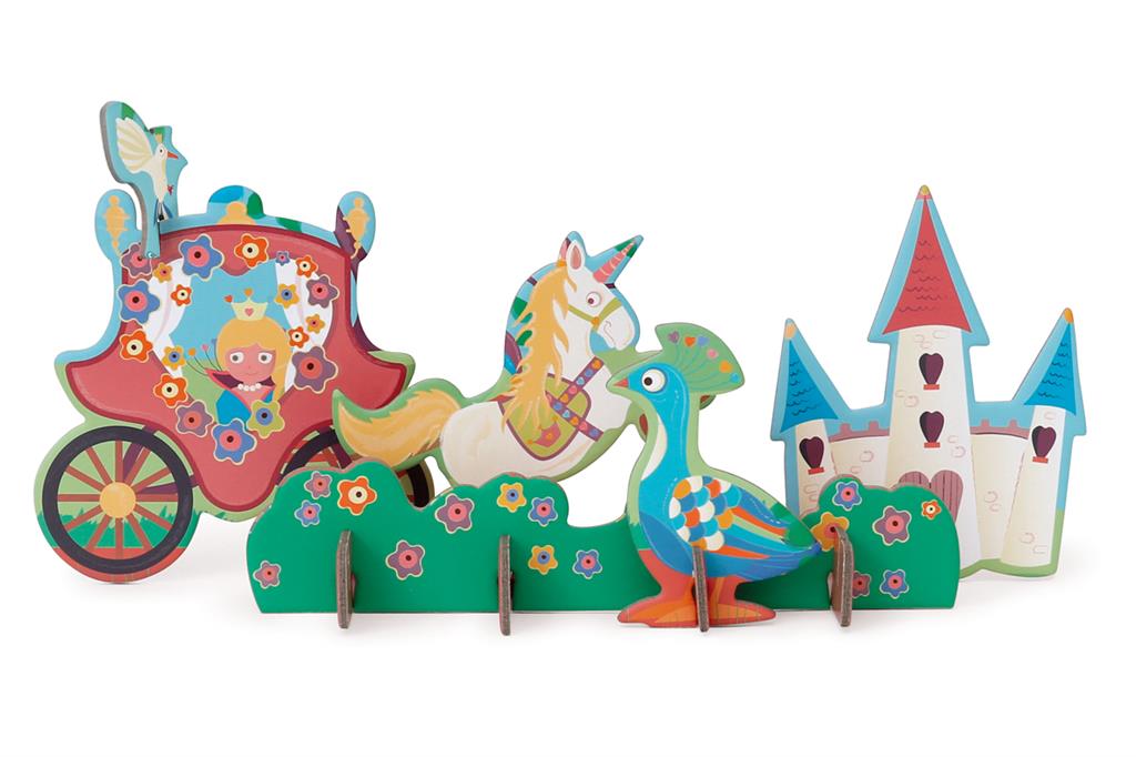 Scratch Play 3D 2 in 1 Princess & Unicorn Puzzle - Anilas UK