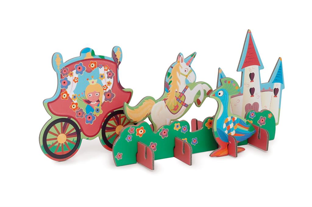 Scratch Play 3D 2 in 1 Princess & Unicorn Puzzle - Anilas UK