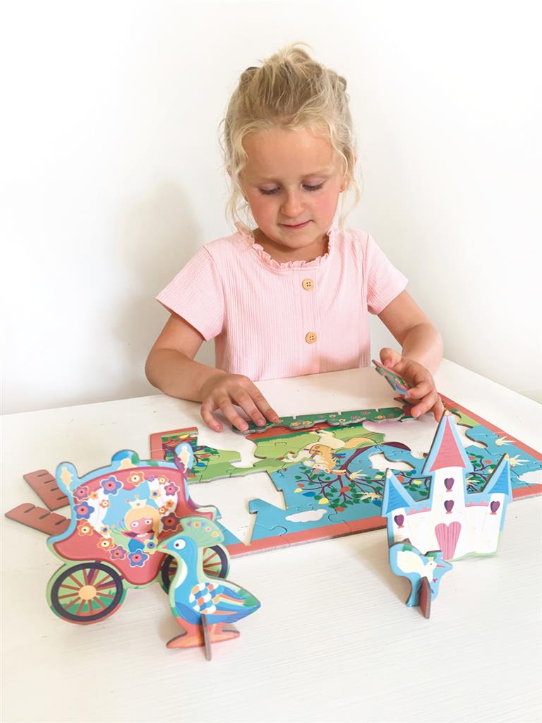 Scratch Play 3D 2 in 1 Princess & Unicorn Puzzle - Anilas UK