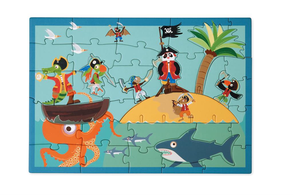 Scratch Play 3D 2 in 1 Pirate Puzzle - Anilas UK
