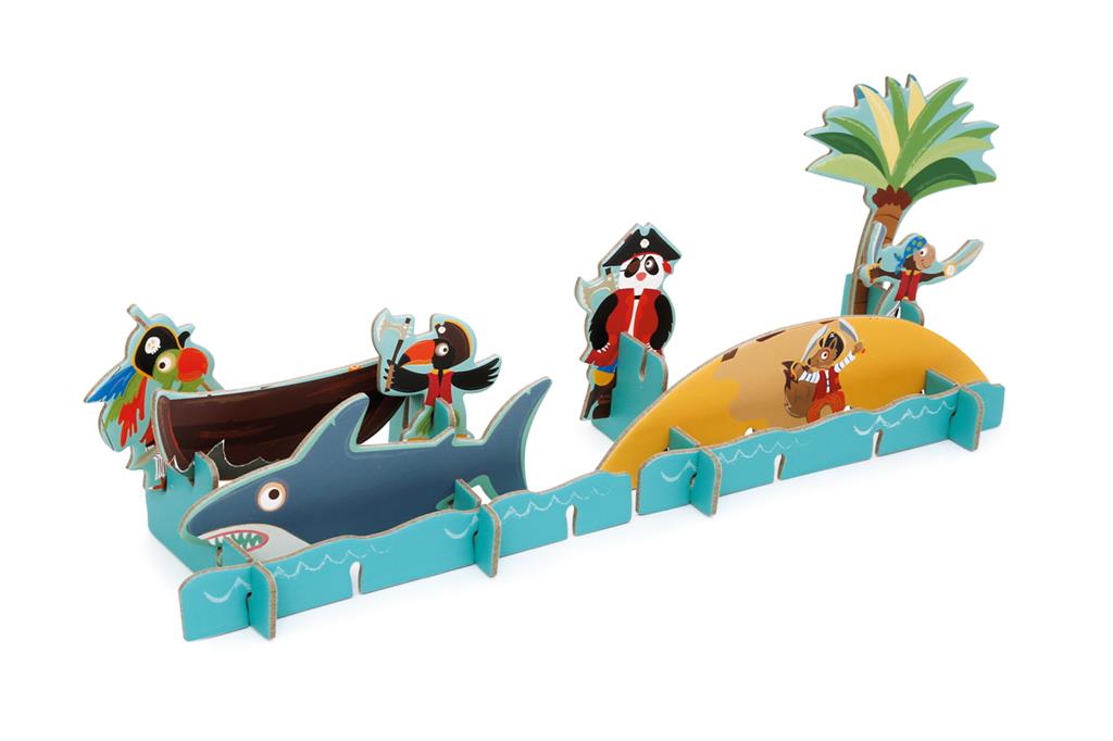 Scratch Play 3D 2 in 1 Pirate Puzzle - Anilas UK