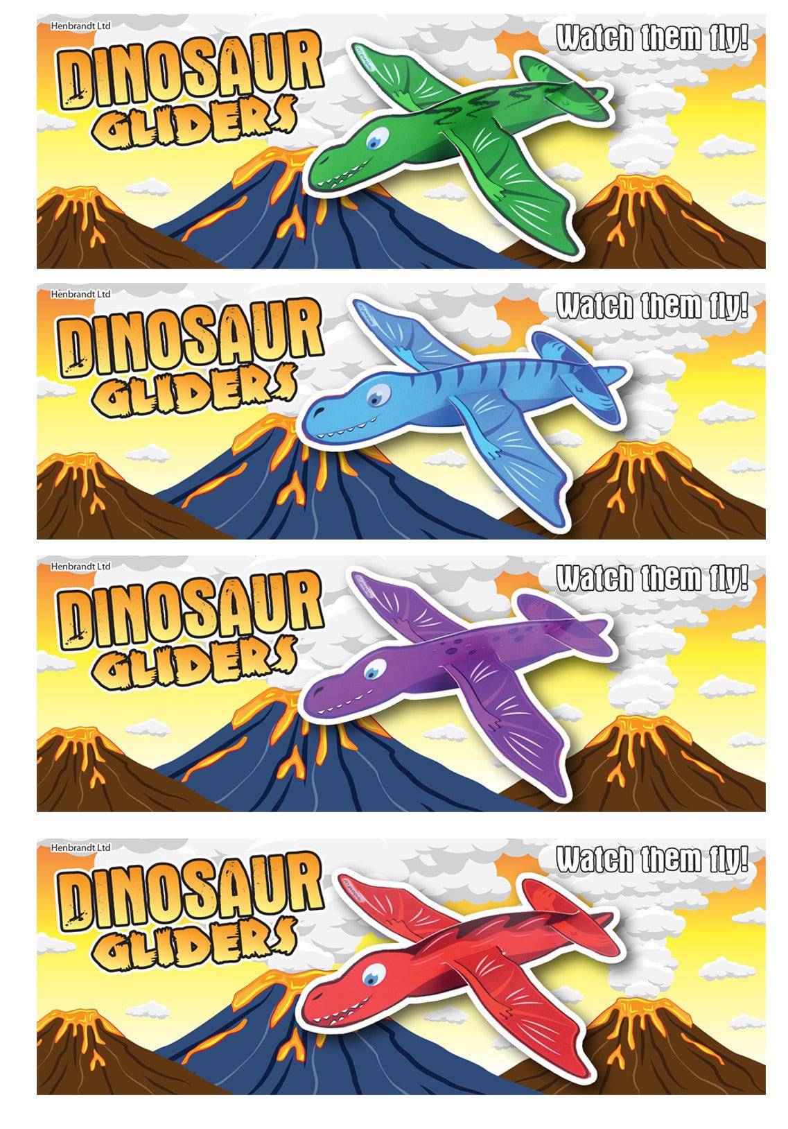 12 Dinosaur Gliders - Anilas UK