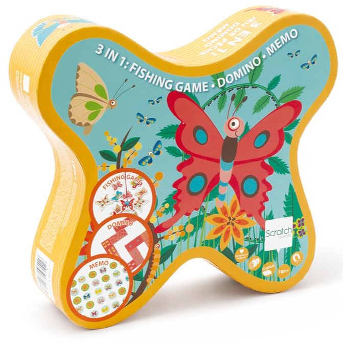 Scratch Game 3-in-1 Butterfly Game - Anilas UK