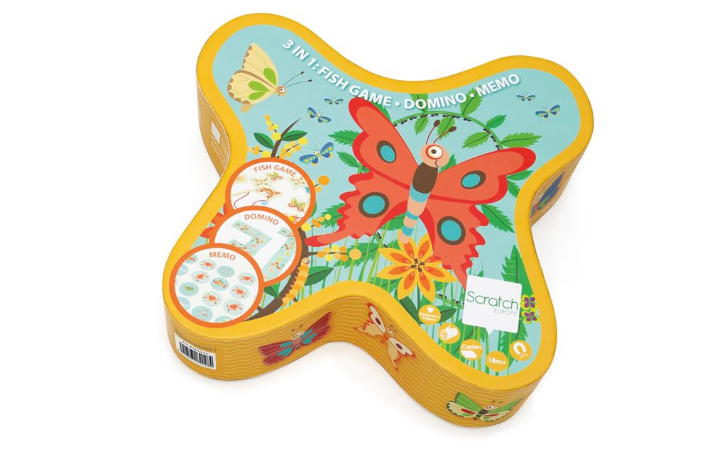 Scratch Game 3-in-1 Butterfly Game - Anilas UK