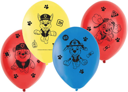 Paw Patrol Balloons (Pack of 6) - Anilas UK