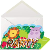Jungle Party Invitations (Pack of 8) - Anilas UK