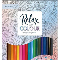 Set of 20 Adult Relaxing Assorted Colouring Pencils - Anilas UK