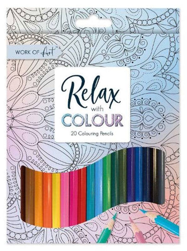 Set of 20 Adult Relaxing Assorted Colouring Pencils - Anilas UK
