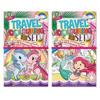 Unicorn & Mermaid Travel Colouring Set - Anilas UK