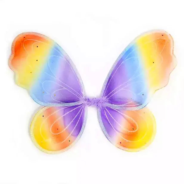 Large Rainbow Fairy Wings with Glitter - Anilas UK