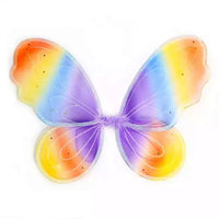 Large Rainbow Fairy Wings with Glitter - Anilas UK