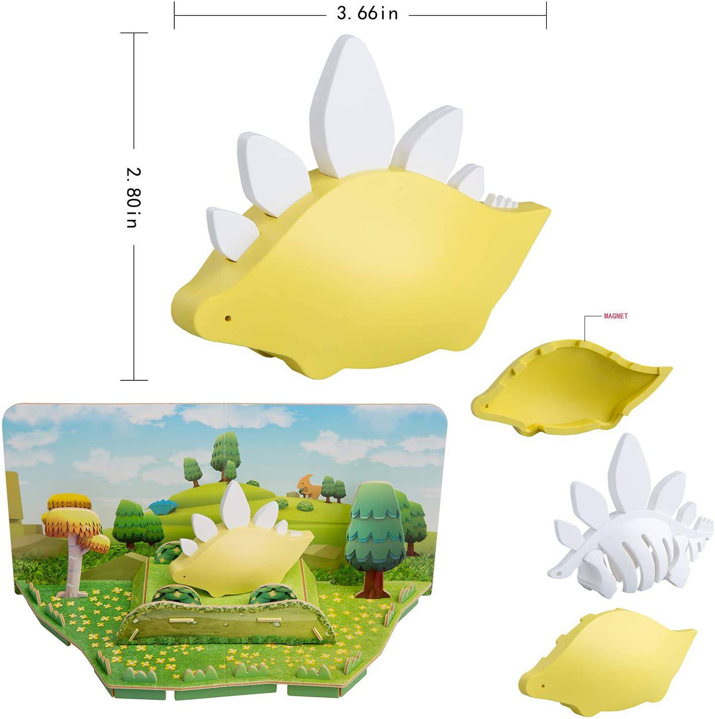 Halftoys Dino Series Stegosaurus 3D Jigsaw Puzzle / Toy - Anilas UK