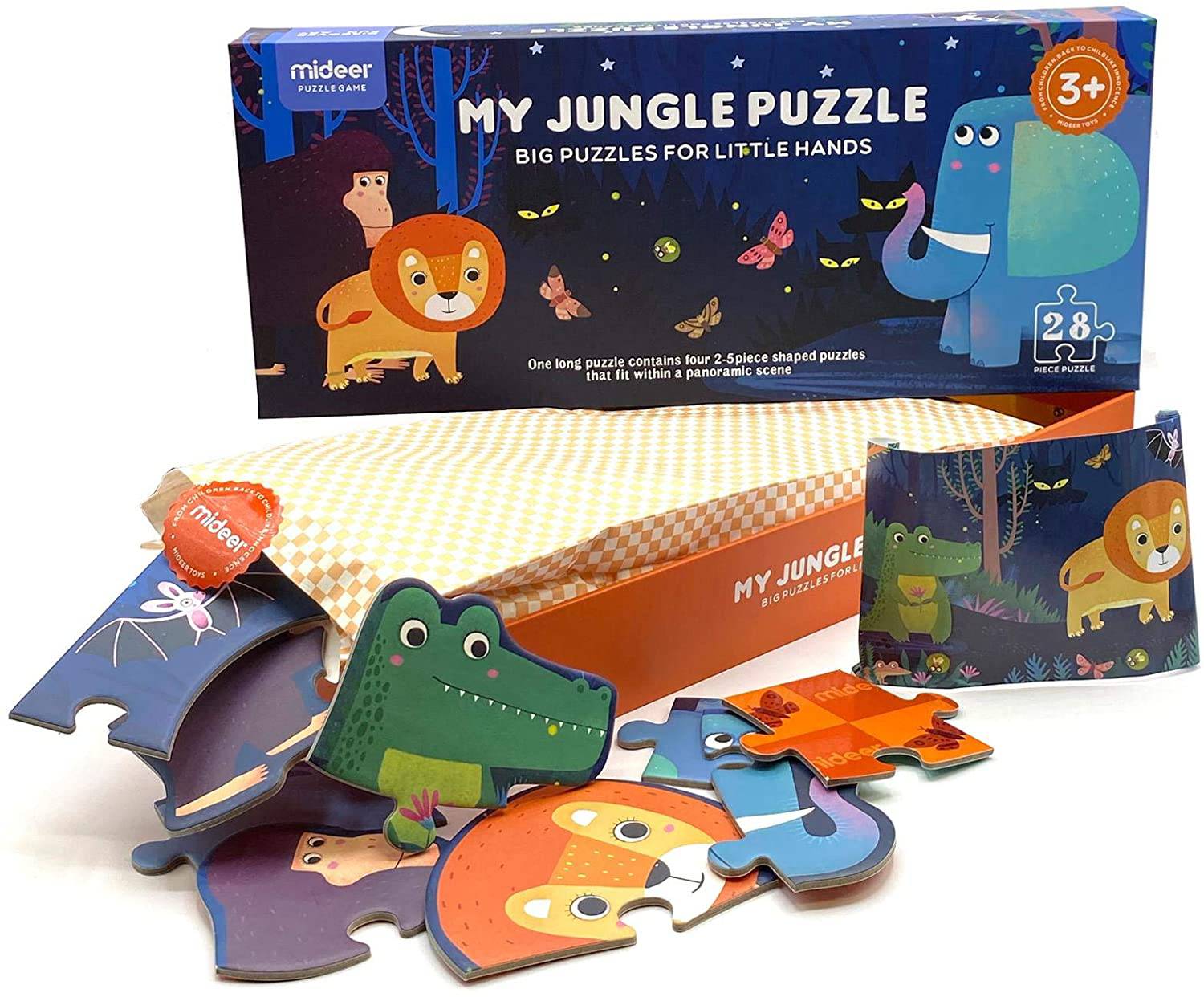 Mideer My Jungle Puzzle - Big Puzzles for Little Hands - Anilas UK