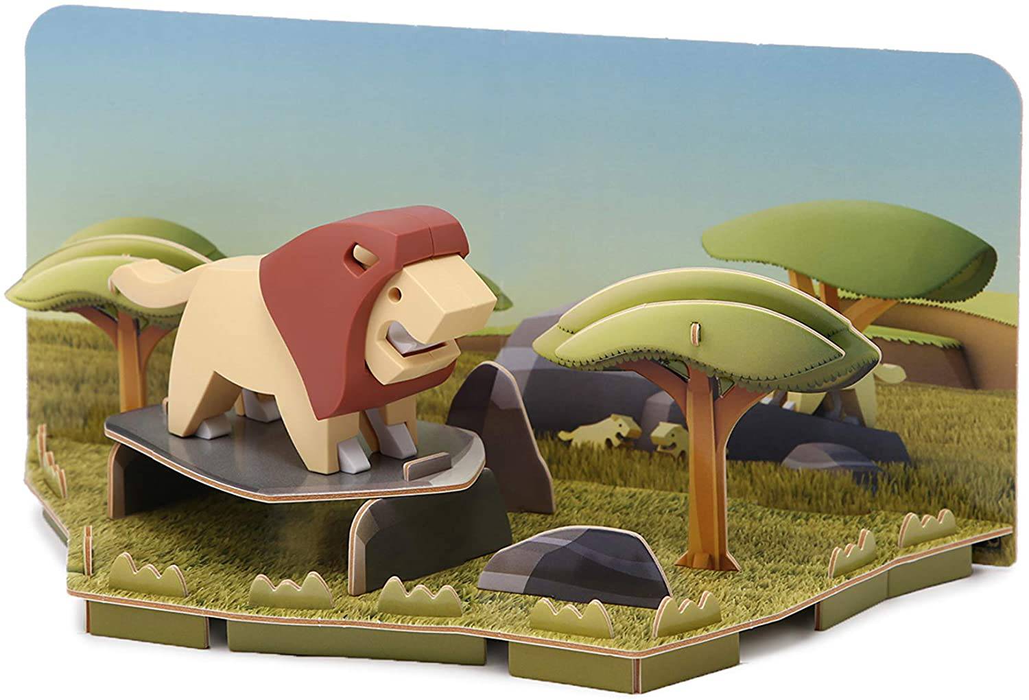 Halftoys Animals Series Lion 3D Jigsaw Puzzle / Toy - Anilas UK