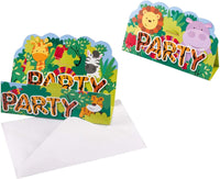 
              Jungle Party Invitations (Pack of 8) - Anilas UK
            