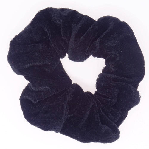 Black Velvet Scrunchie Hair Bobble - Anilas UK