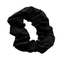 Black Cotton Scrunchie Hair Bobble - Anilas UK