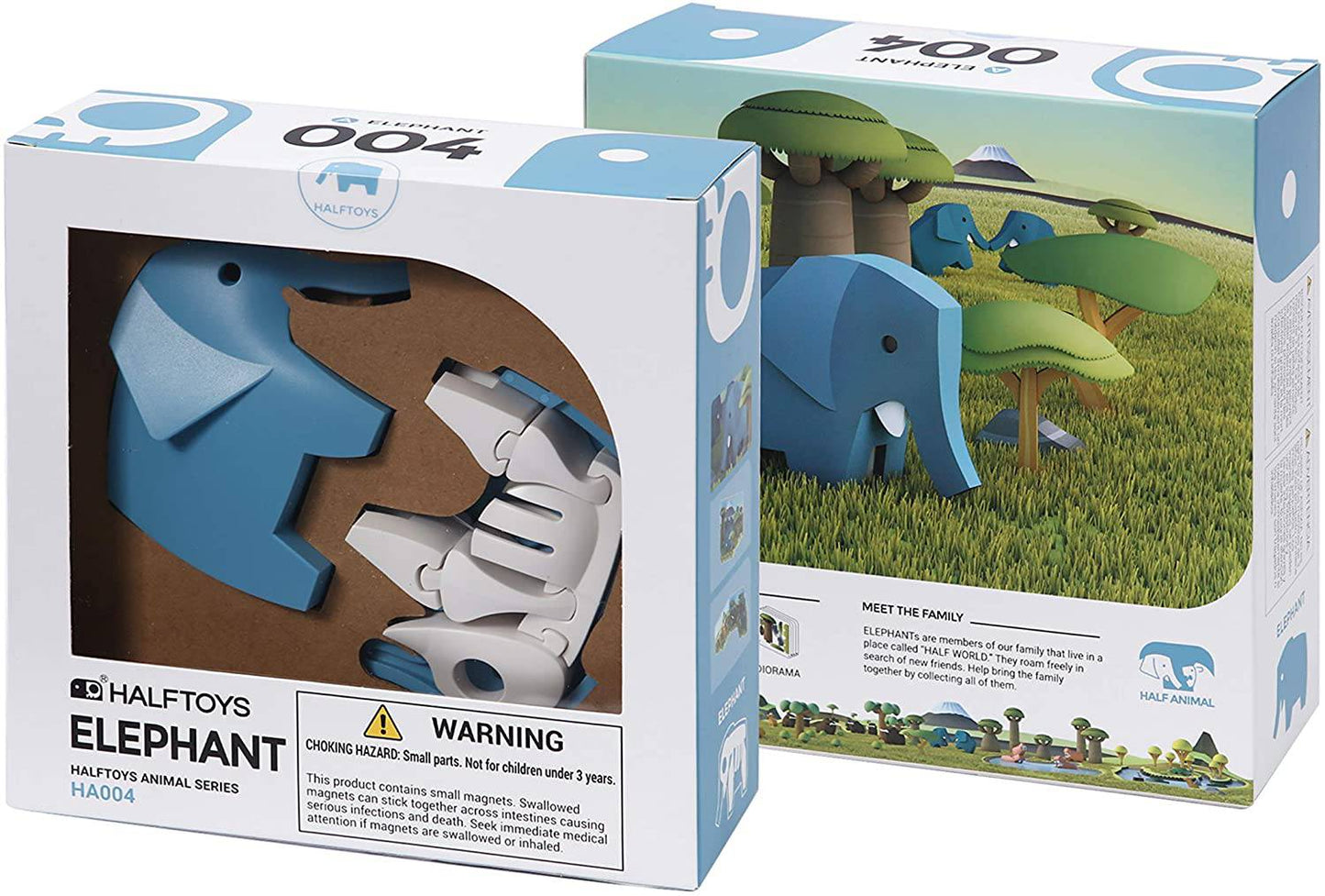 Halftoys Animals Series Elephant 3D Jigsaw Puzzle / Toy - Anilas UK