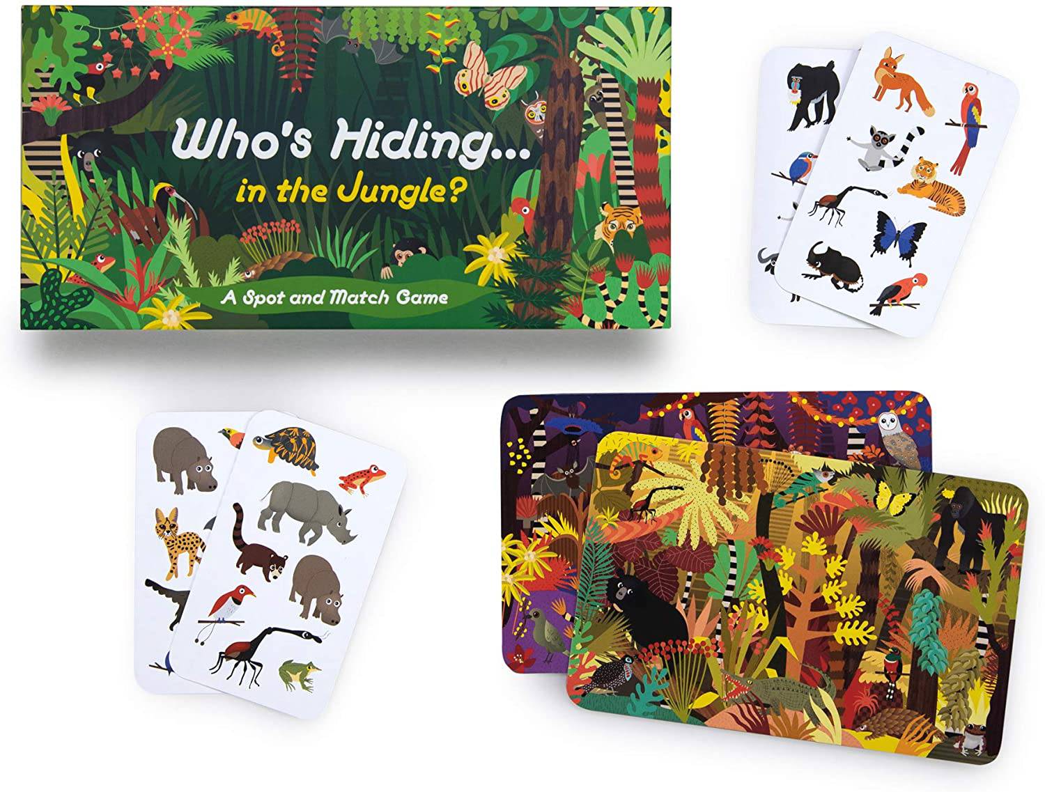 Who's Hiding in the Jungle? : A Spot and Match Game - Anilas UK