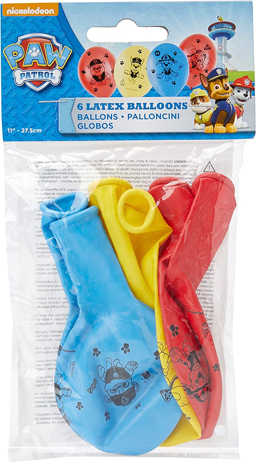 Paw Patrol Balloons (Pack of 6) - Anilas UK