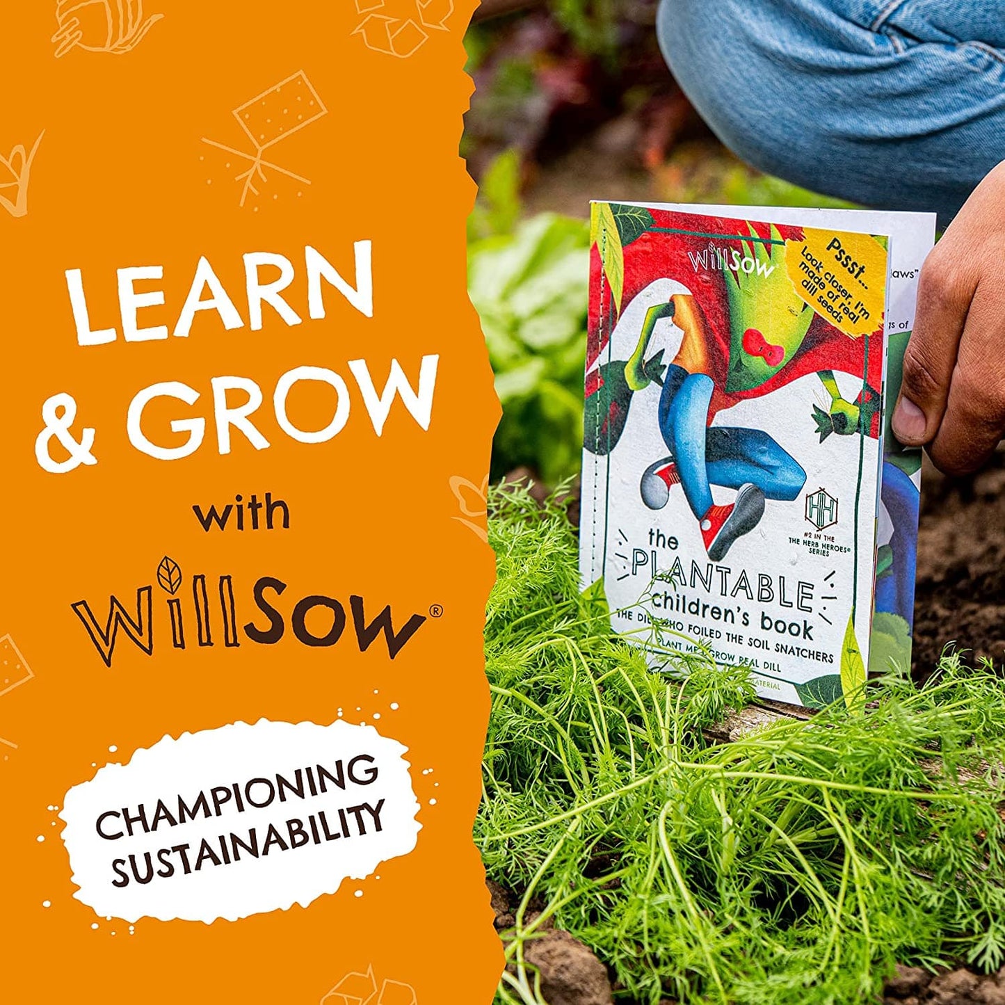 Willsow's The Plantable Children's Book - The Dill Who Foiled The Soil Snatchers - Anilas UK