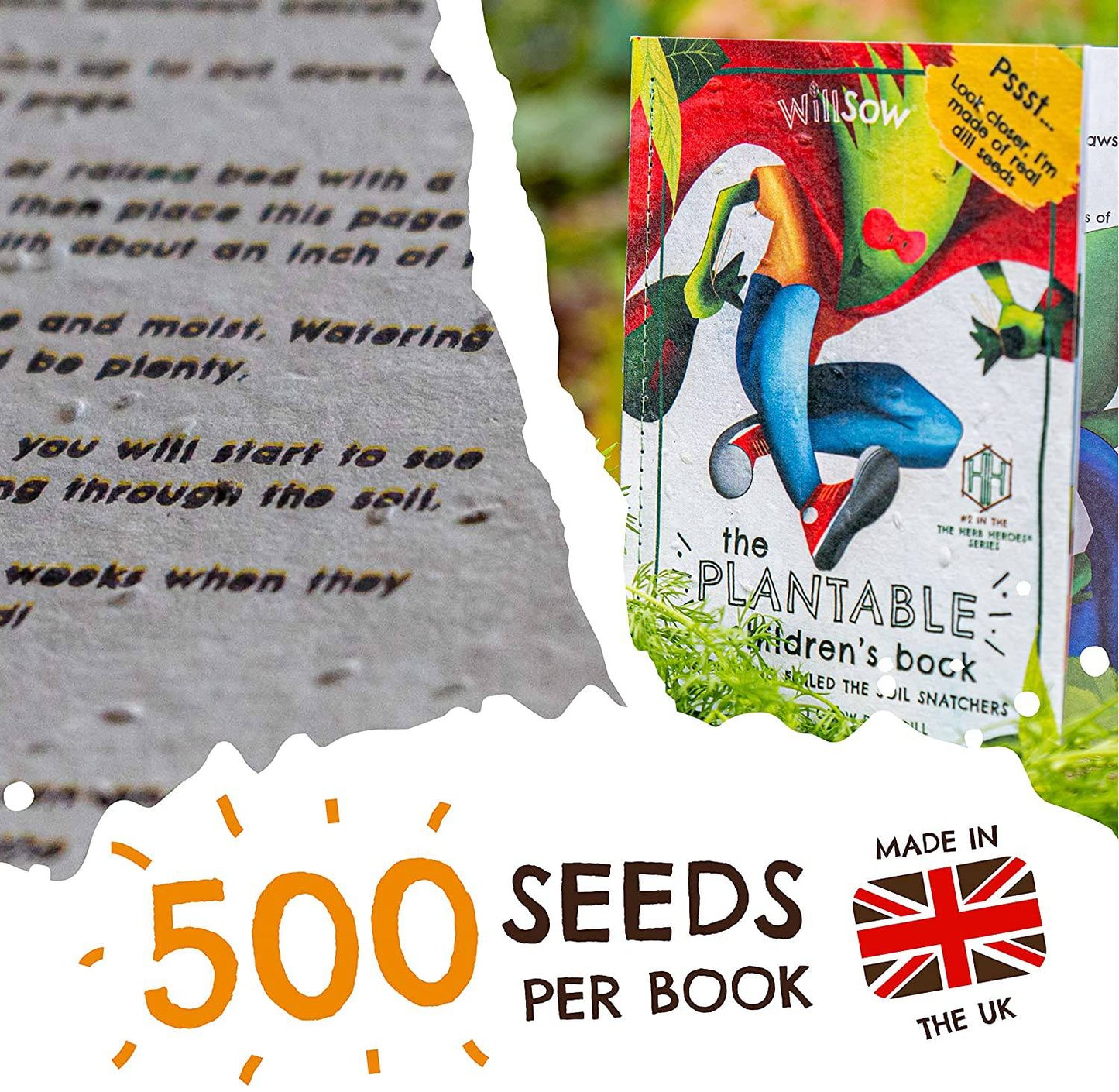Willsow's The Plantable Children's Book - The Dill Who Foiled The Soil Snatchers - Anilas UK