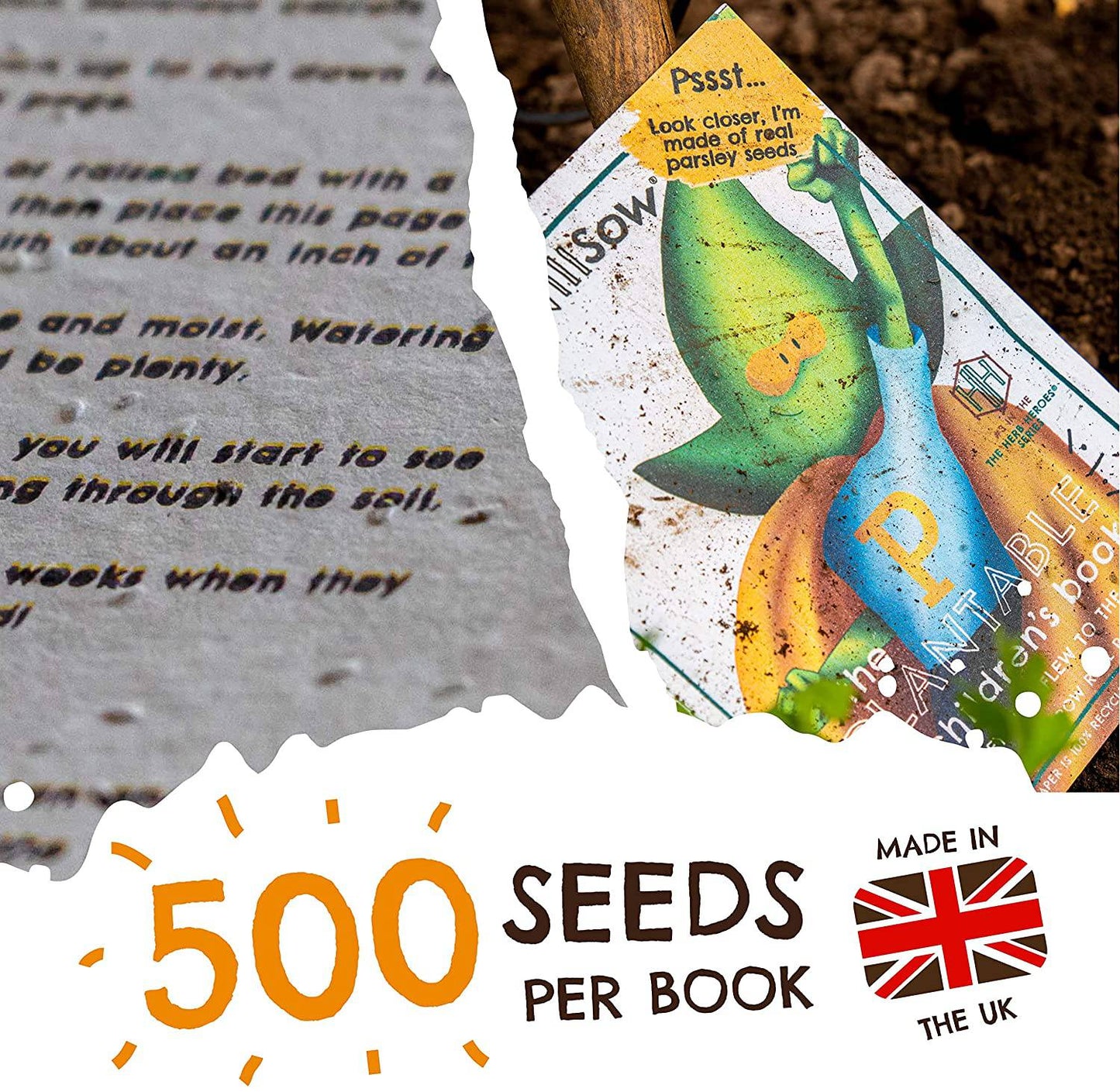 Willsow's The Plantable Children's Book - The Parsley Who Flew To The Rescue - Anilas UK