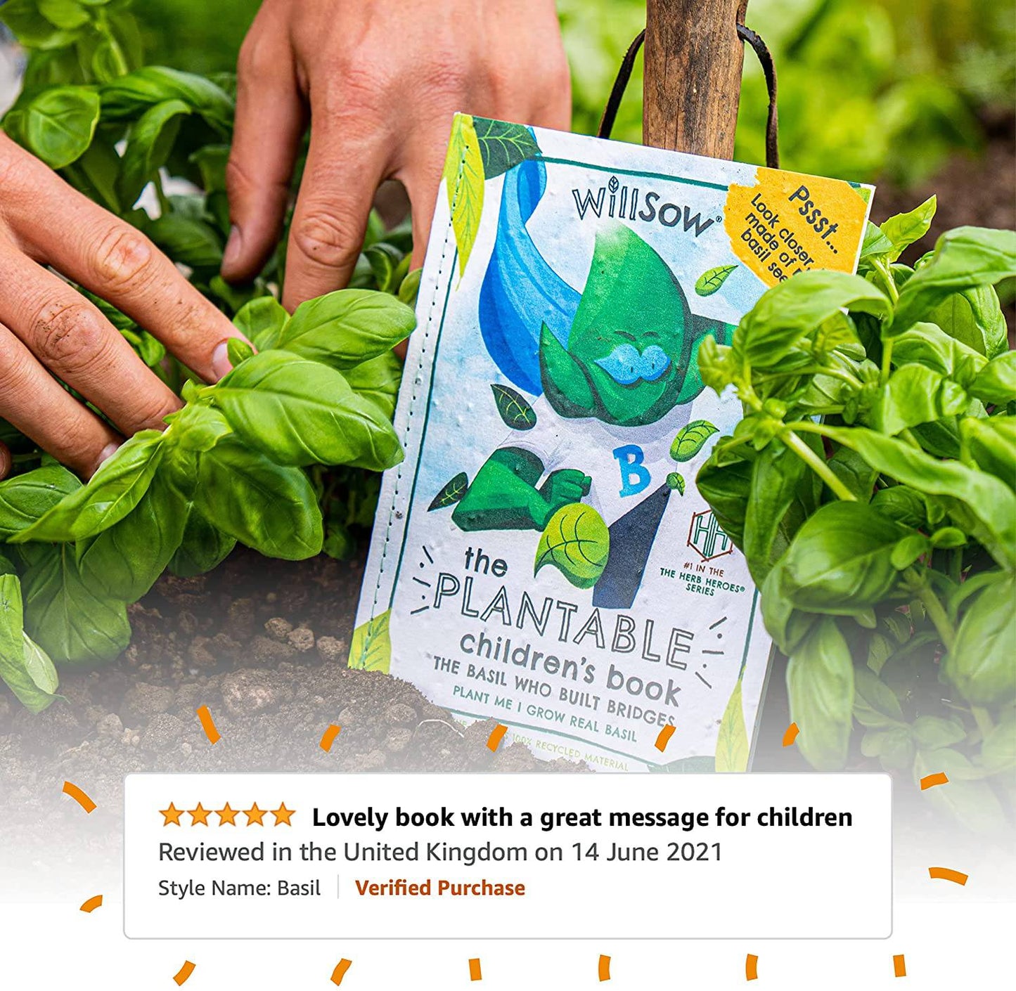 Willsow's The Plantable Children's Book - The Basil Who Built Bridges - Anilas UK