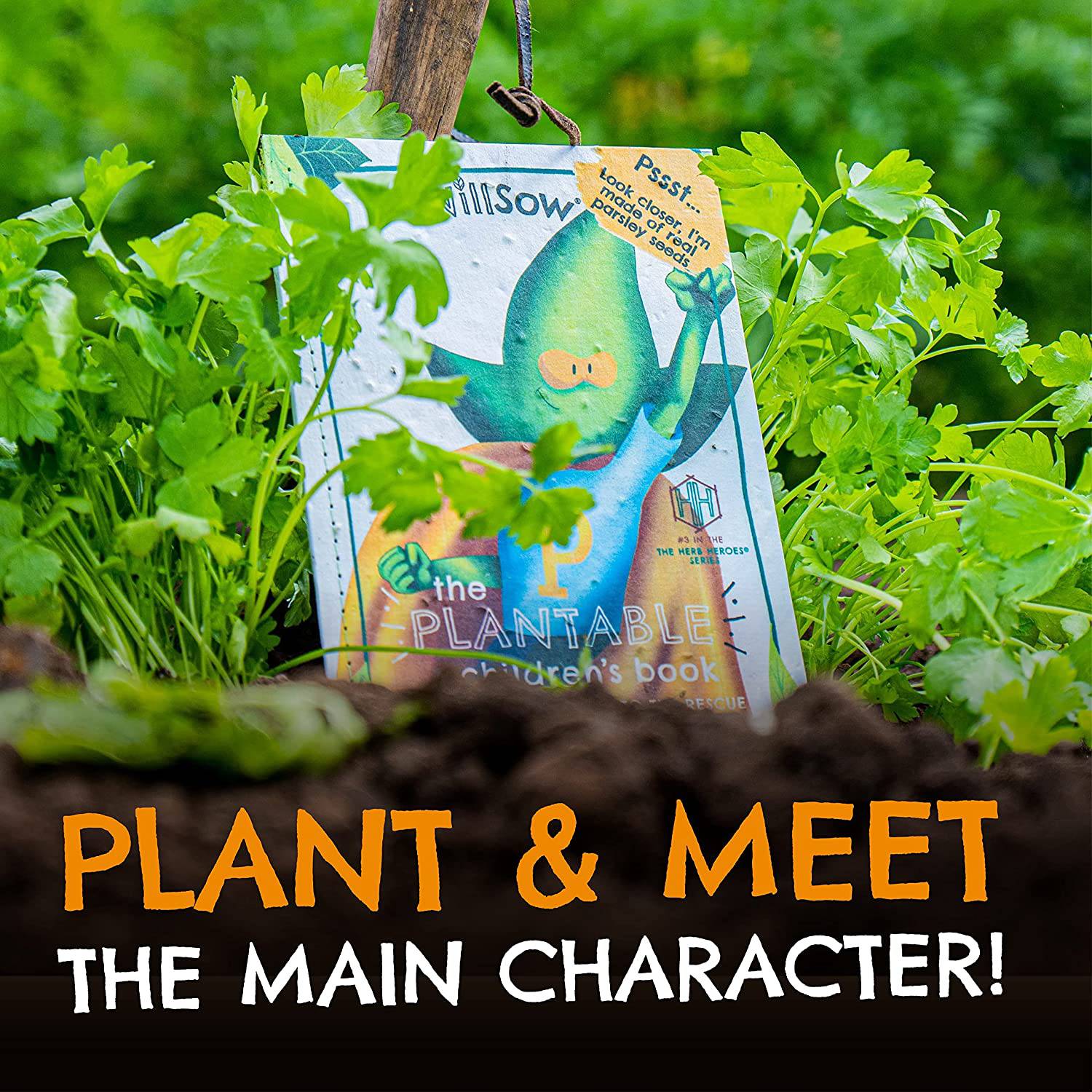 Willsow's The Plantable Children's Book - The Parsley Who Flew To The Rescue - Anilas UK
