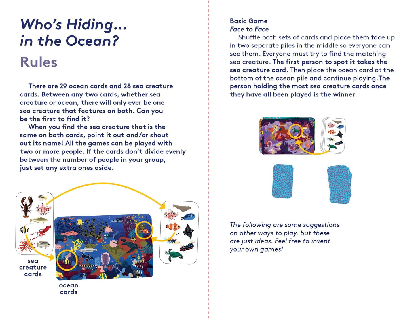 Who's Hiding in the Ocean? : A Spot and Match Game - Anilas UK